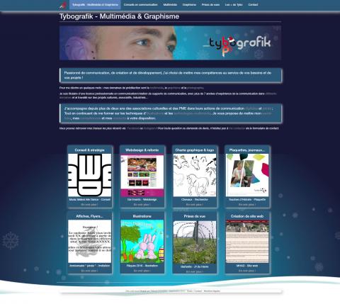 Site Tybografik Noel 2018 Accueil