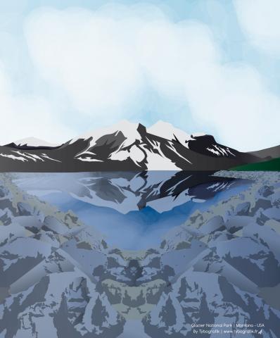  Glacier National Park by Tybografik