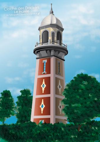 Cloche des Dockers | Le Havre by Tybografik