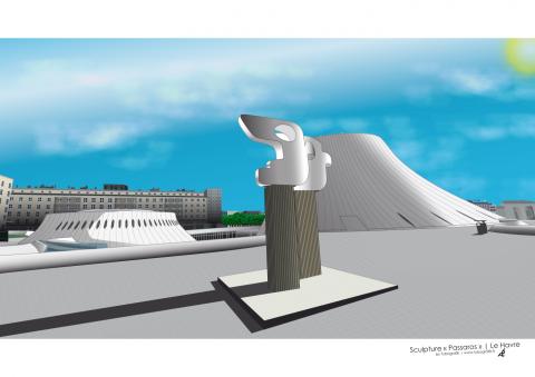 Sculpture Passaros | LH by Tybografik