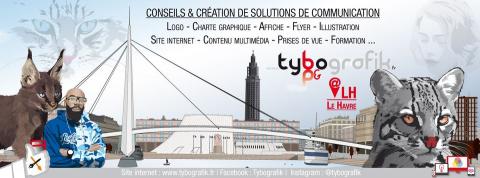 Bannière Facebook pour le compte pro Tybografik