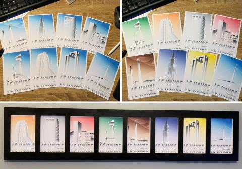 "Cartes postales" LH Minimales by Tybografik