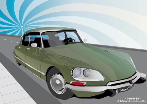 Citroën DS by Tybografik