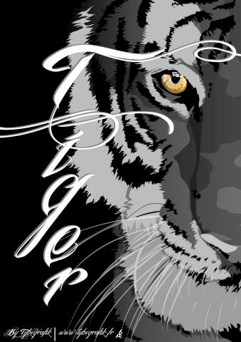 Demi tigre by Tybografik