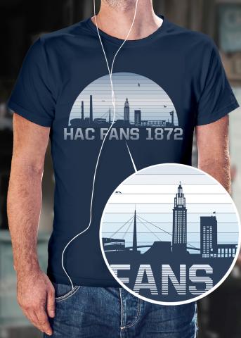 T-Shirt HAC FANS Skyline by Tybografik