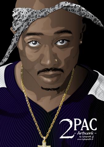 2PAC - Artwork by Tybografik