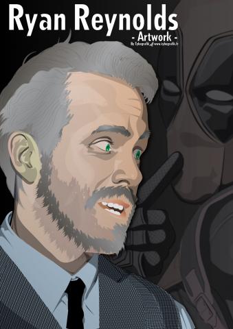 Ryan Reynolds - Artwork by Tybografik