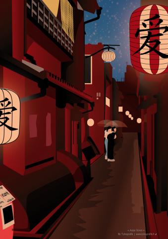 Asian Street by Tybografik