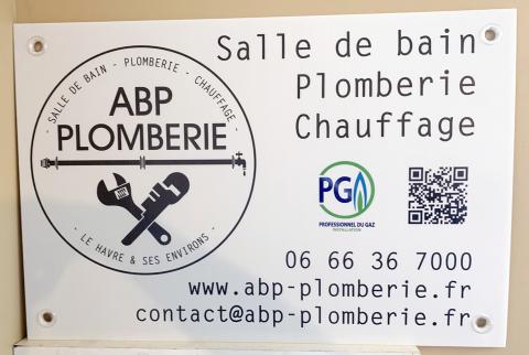 Panneaux de chantiers - ABP Plomberie by Tybografik