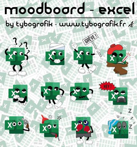 Moodboard Excel by Tybografik